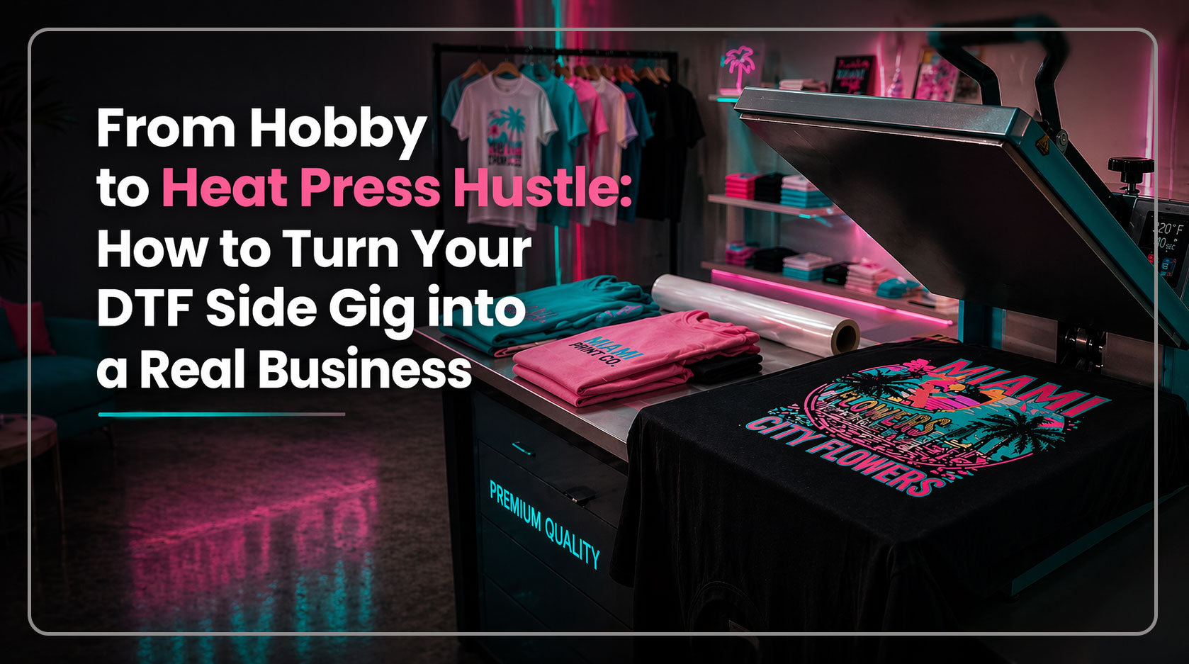 From Hobby to Heat Press Hustle: How to Turn Your DTF Side Gig into a Real Business