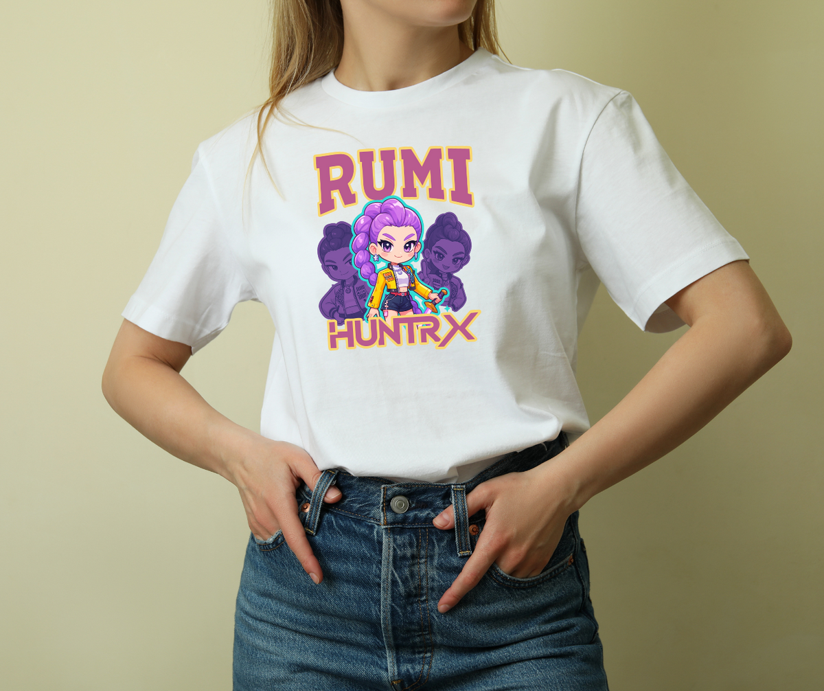 Printed DTF Sheets by Yards - K-Pop Demon Hunter Inspired Girl Power