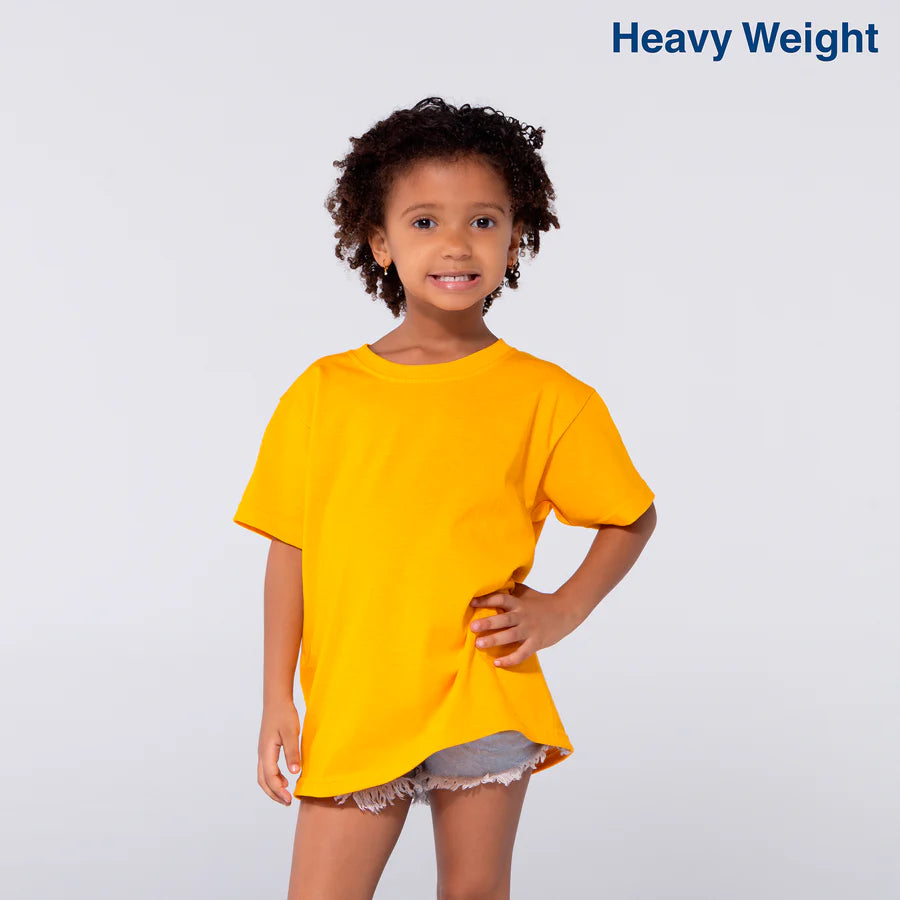 Kid’s Unisex Heavy Weight Crew Neck Short Sleeve T-Shirt