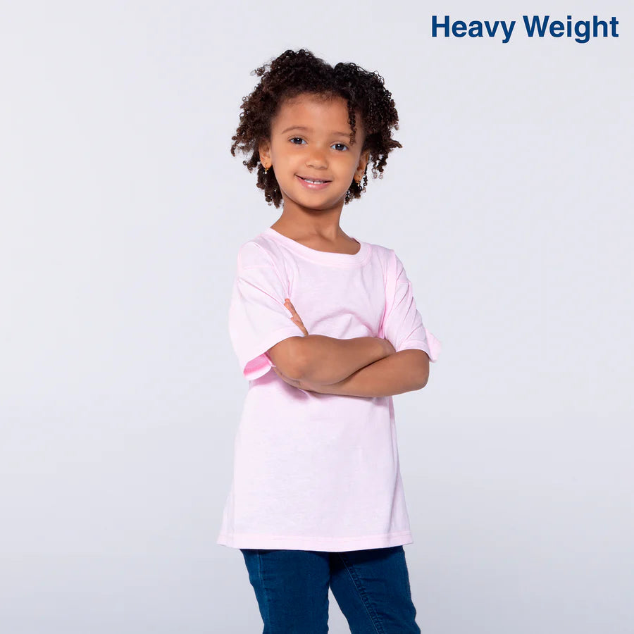 Kid’s Unisex Heavy Weight Crew Neck Short Sleeve T-Shirt