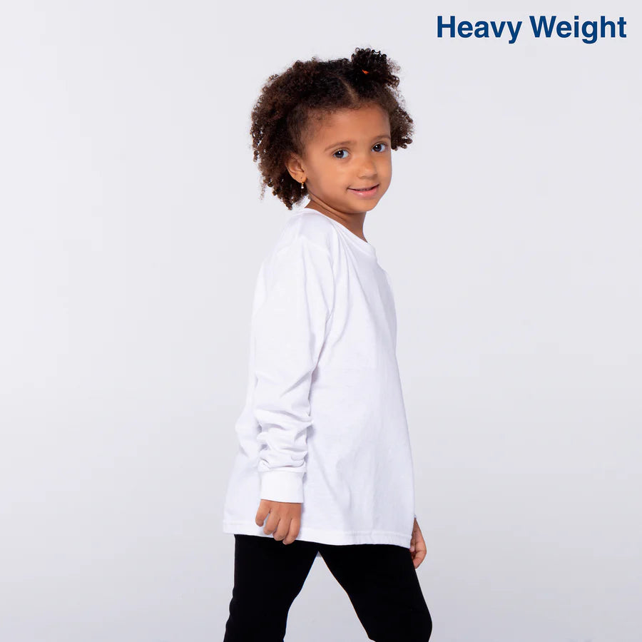 Kid’s Heavy Weight Crew Neck Long Sleeve T Shirt