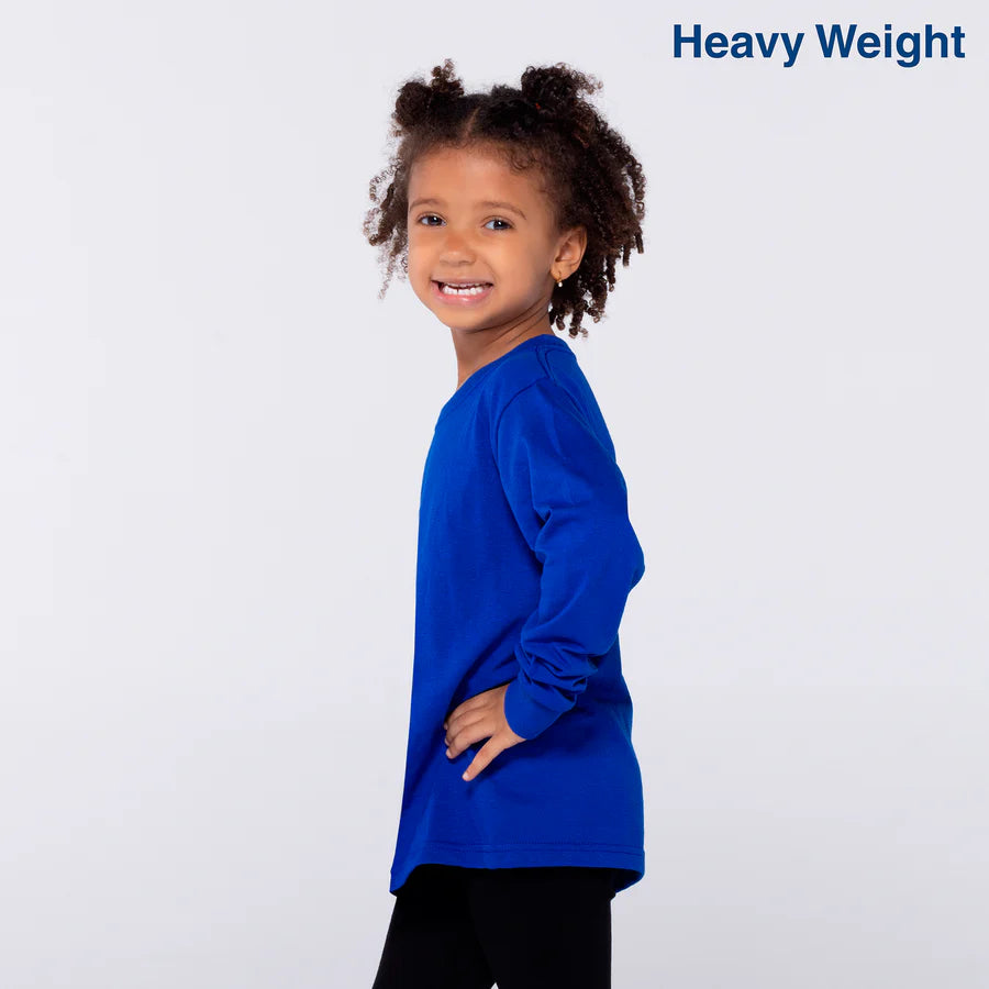 Kid’s Heavy Weight Crew Neck Long Sleeve T Shirt