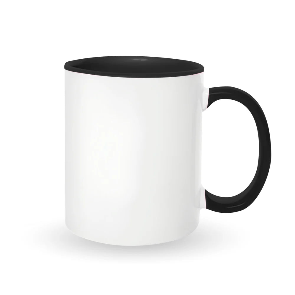 Colored inside and on handles for sublimation 11 oz