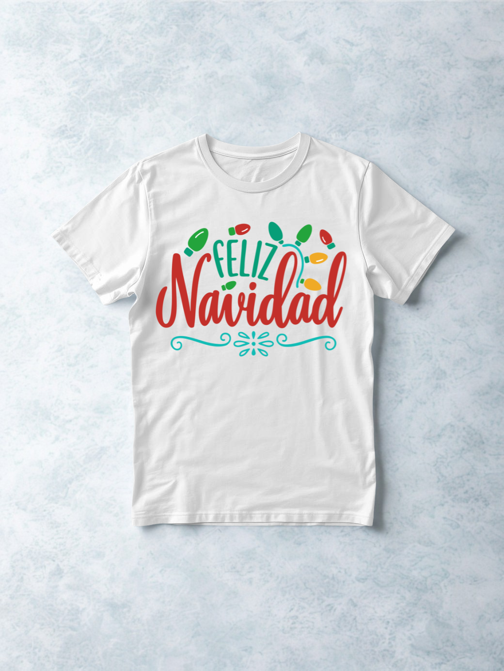 Printed DTF Sheets by Yards -Feliz Navidad 2025
