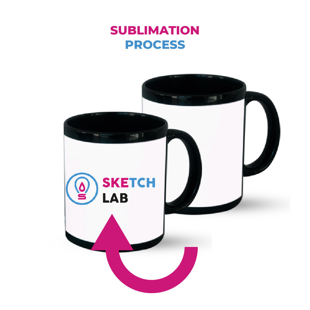11oz Black Sublimation Mug