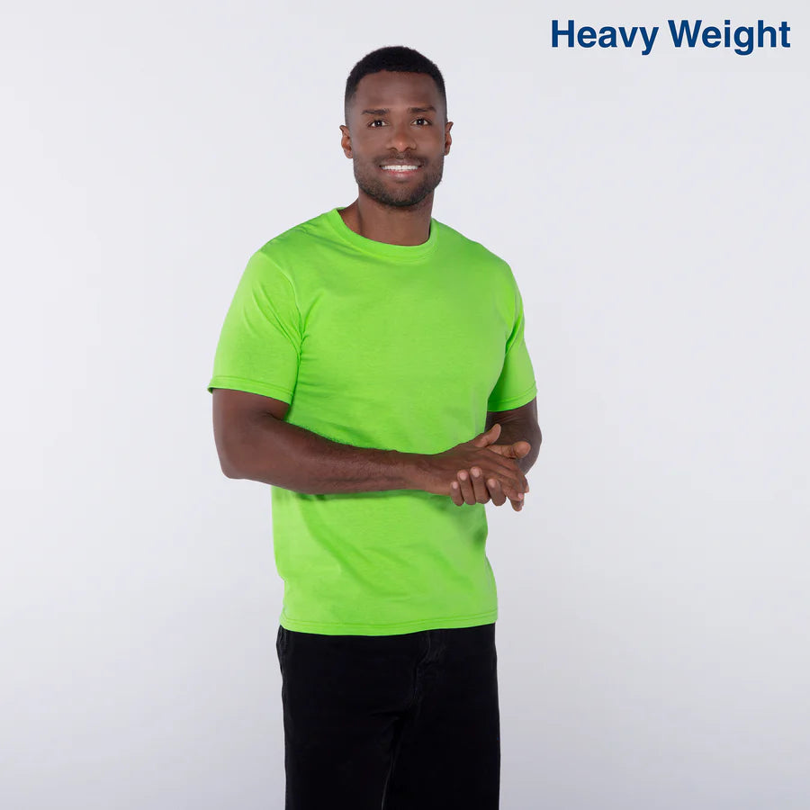 Adult Unisex Heavy Weight Crew Neck Short Sleeve T Shirt