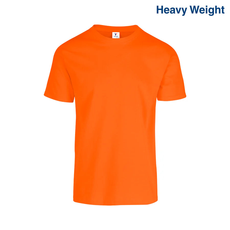 Adult Unisex Heavy Weight Crew Neck Short Sleeve T Shirt
