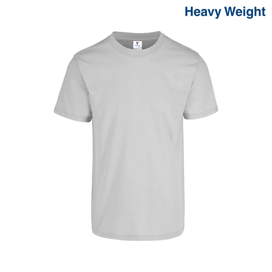 Adult Unisex Heavy Weight Crew Neck Short Sleeve T Shirt
