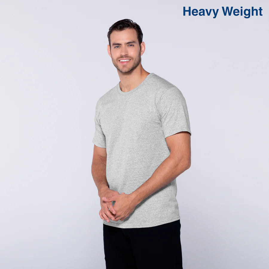 Adult Unisex Heavy Weight Crew Neck Short Sleeve T Shirt