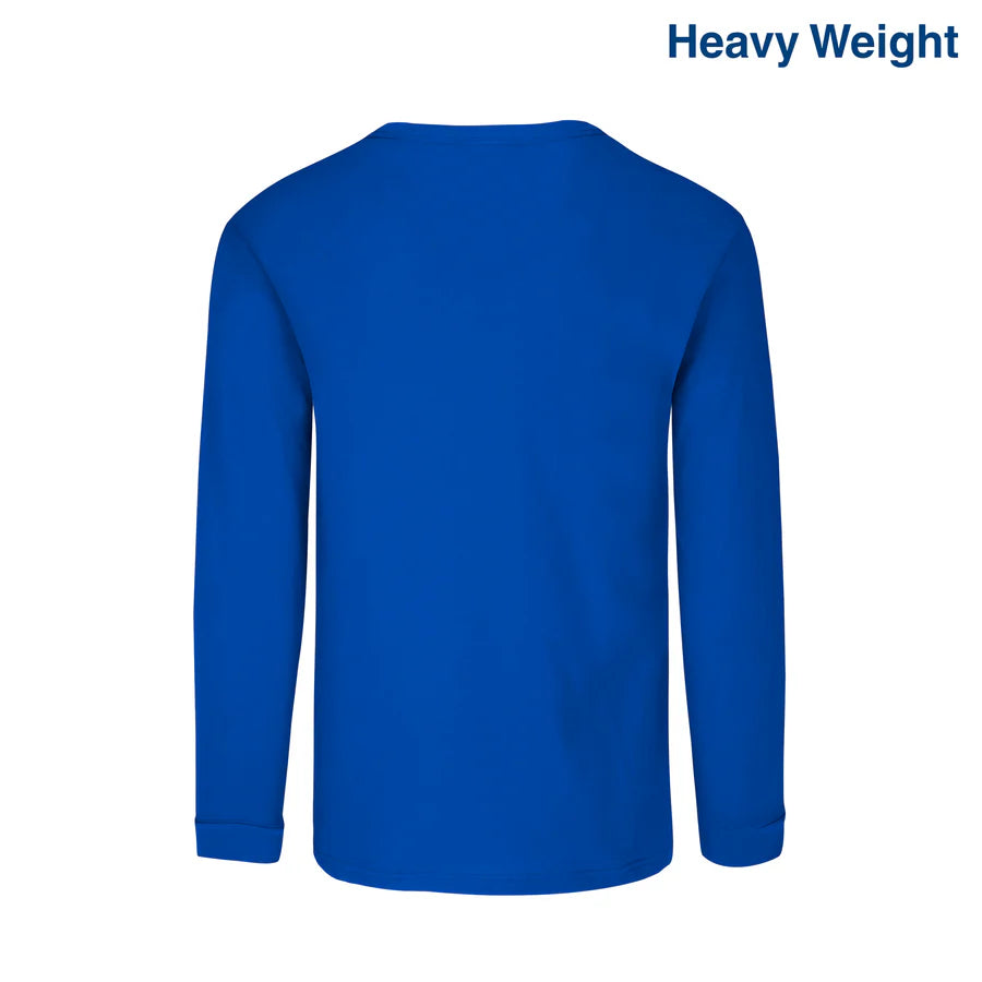 Adult Unisex Heavy Weight Crew Neck Long Sleeve T Shirt