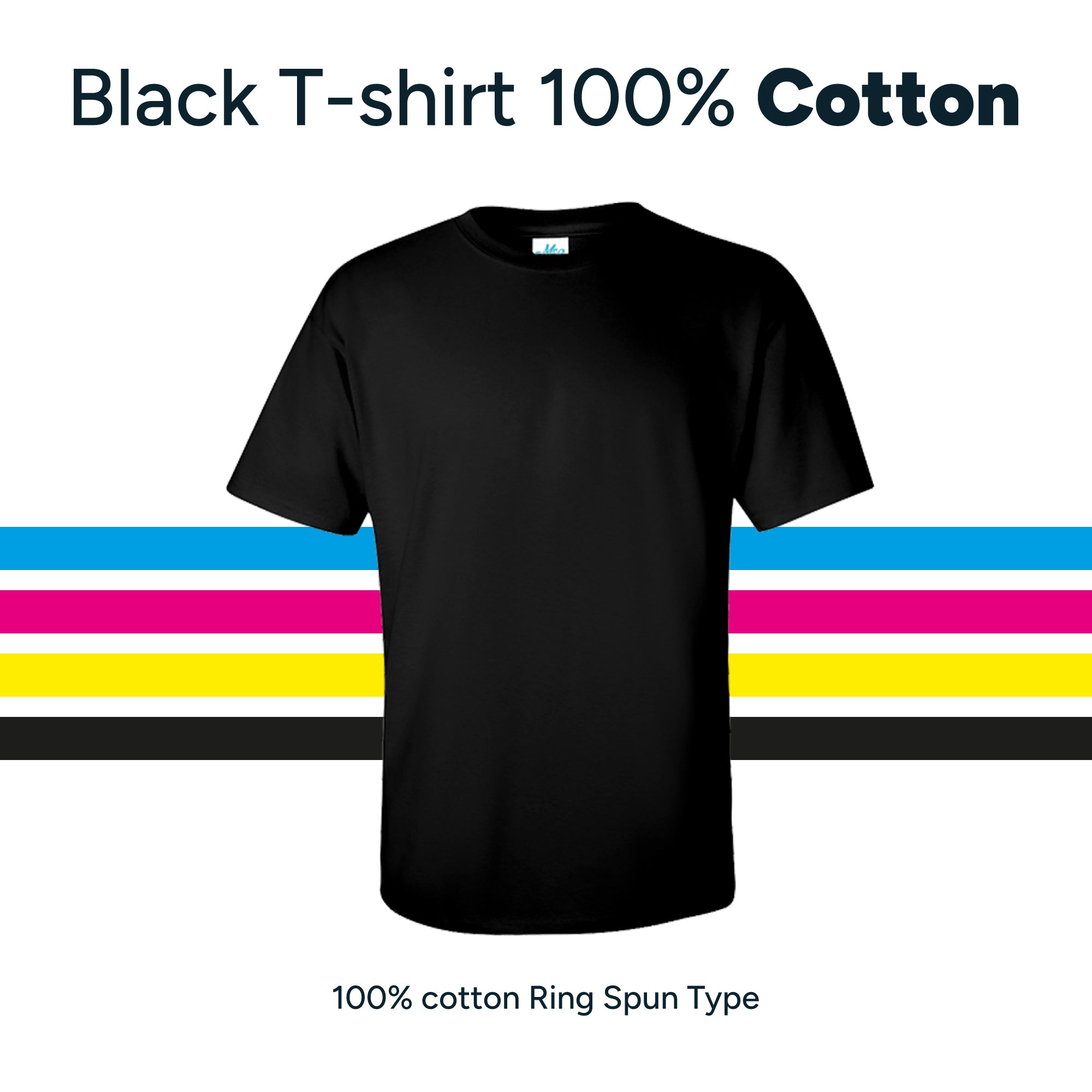 Men's Black T-shirt | 100% cotton Unisex