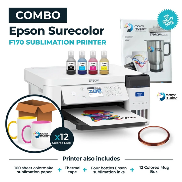 Epson Surecolor F170 Dye Sublimation Printer Starter Bundle