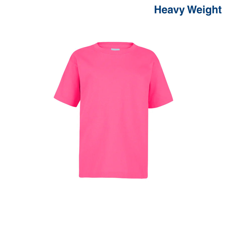 Kid’s Unisex Heavy Weight Crew Neck Short Sleeve T-Shirt