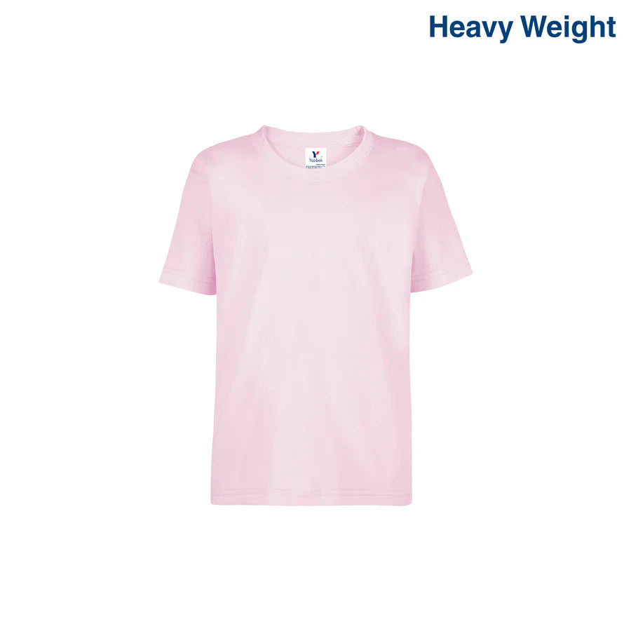 Kid’s Unisex Heavy Weight Crew Neck Short Sleeve T-Shirt