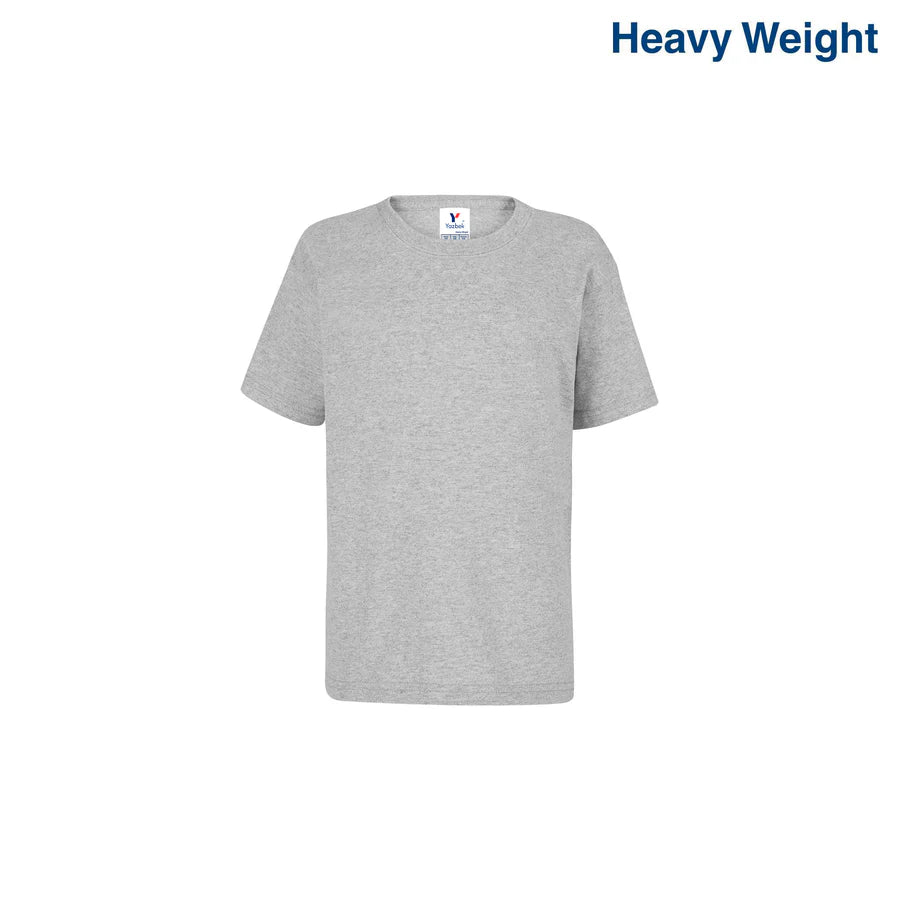 Kid’s Unisex Heavy Weight Crew Neck Short Sleeve T-Shirt