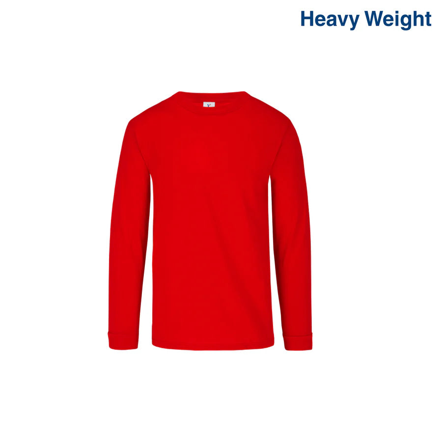 Kid’s Heavy Weight Crew Neck Long Sleeve T Shirt