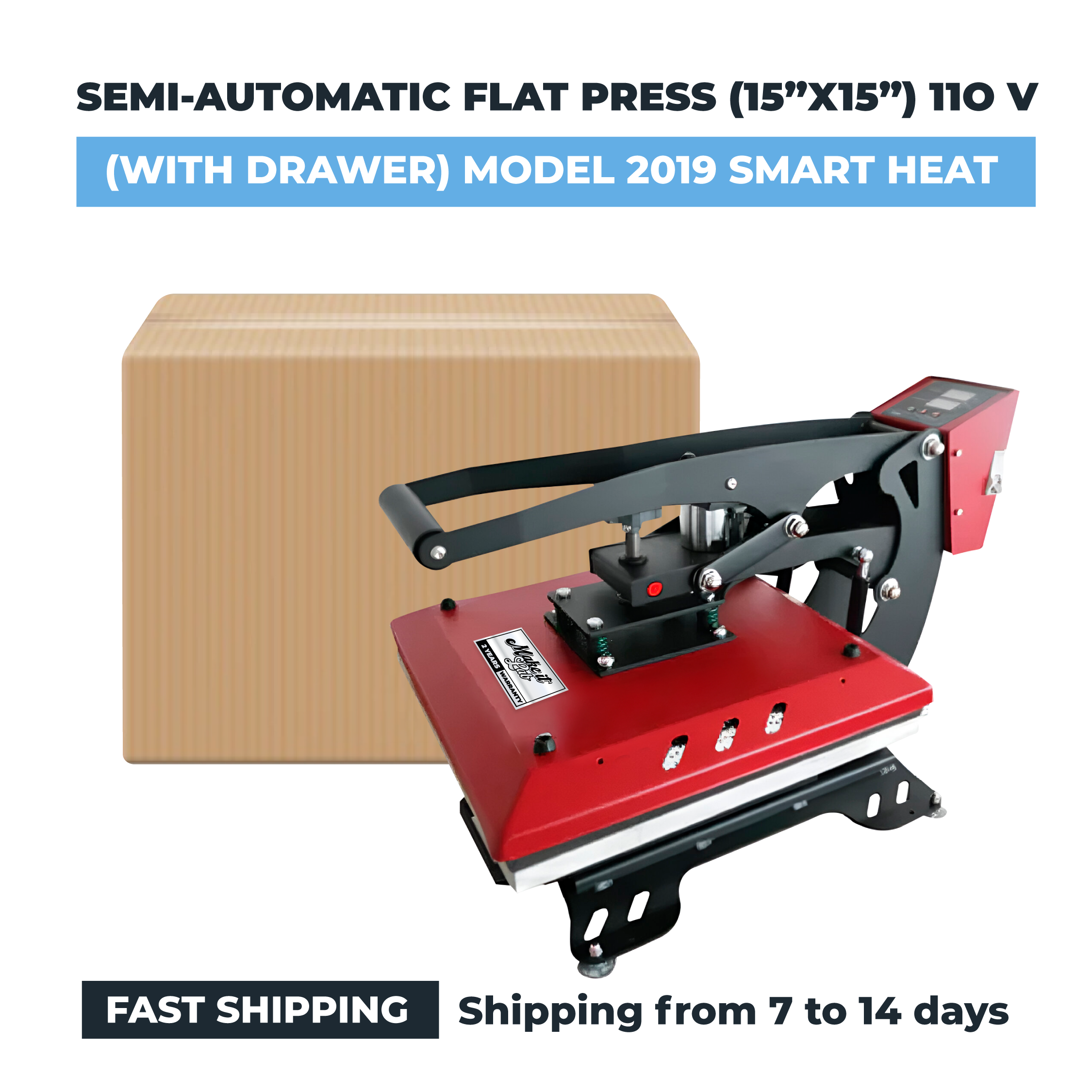 Make it Lab Auto Open Heat Press Machine 15" × 15" – 110V