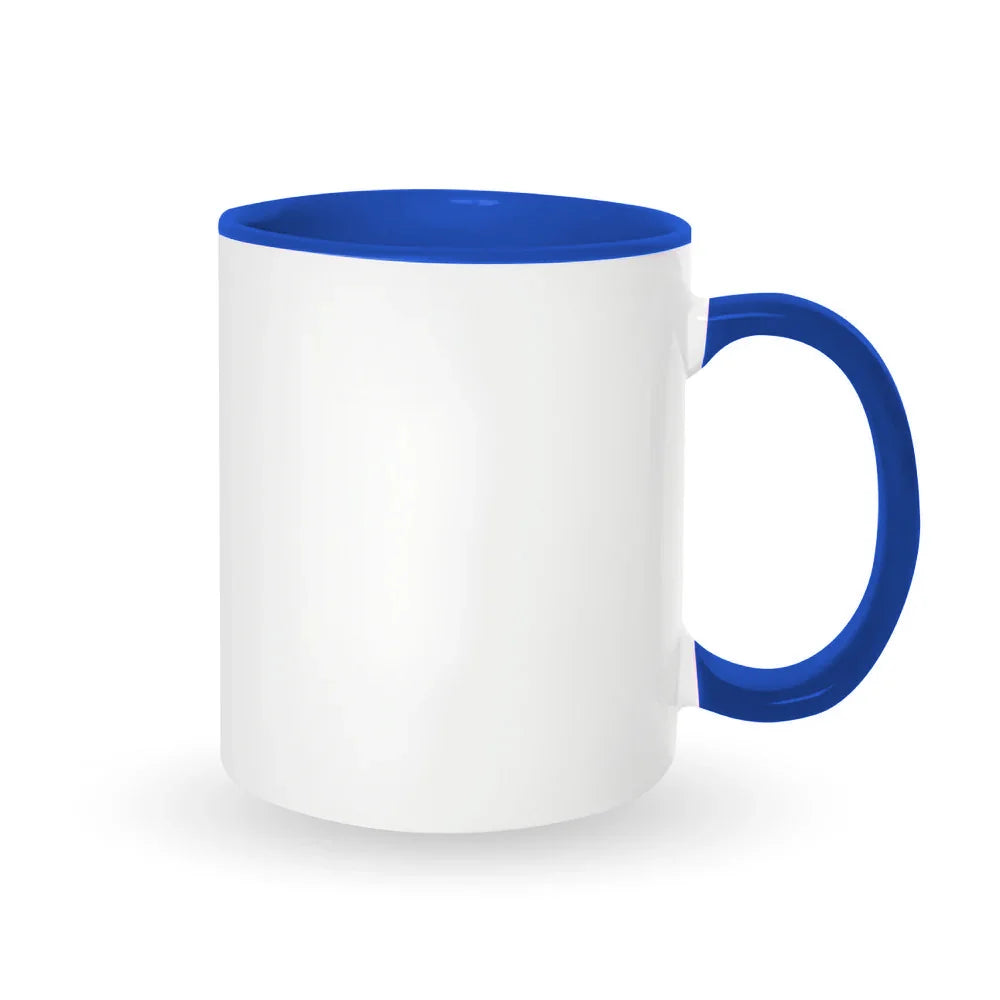 Colored inside and on handles for sublimation 11 oz