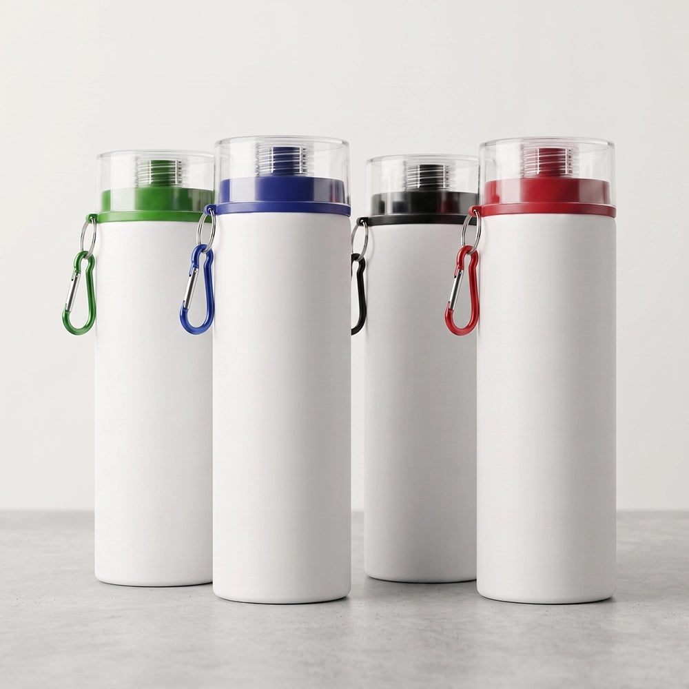 750 mL White Sublimation Water Bottle