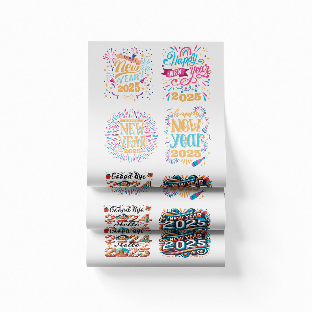 Printed DTF Sheets by Yards - New Year