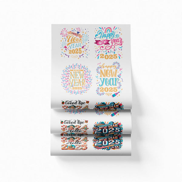 Printed DTF Sheets by Yards - New Year