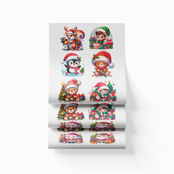Printed DTF Sheets by Yards - Christmas 1