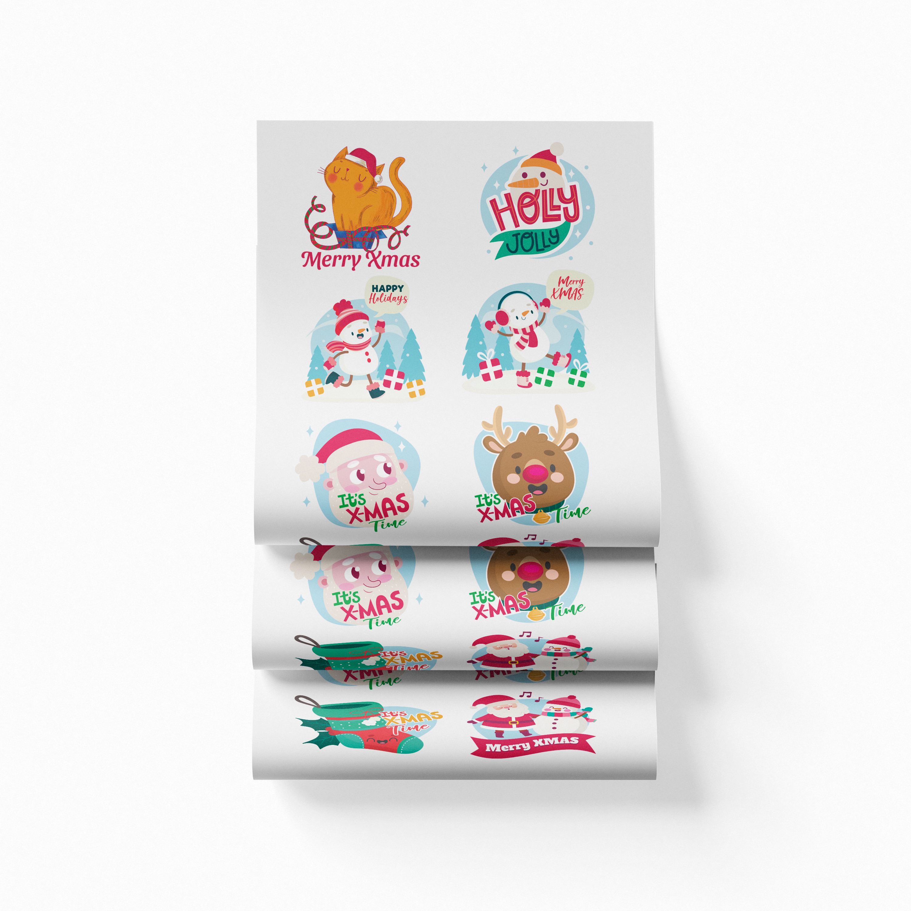 Printed DTF Sheets by Yards - Christmas 2