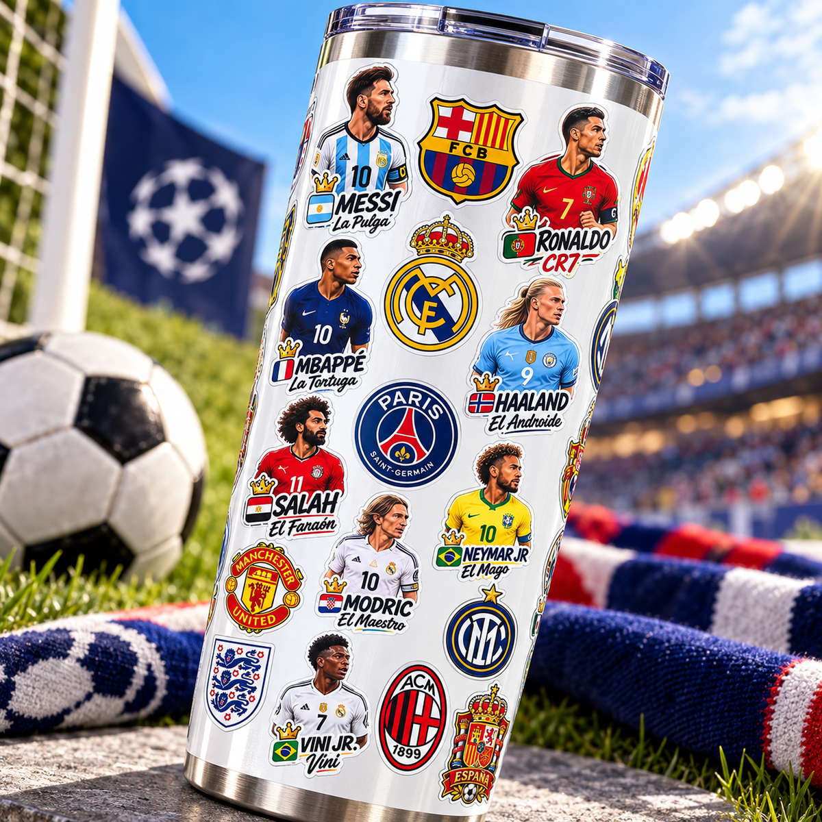 UV DTF Sticker Pack - Soccer Legends, Clubs & National Teams