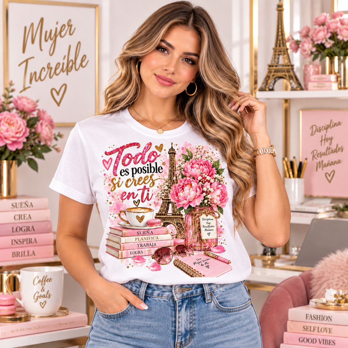 Printed DTF Sheets by Yards - Feminine Glam & Empowerment Designs
