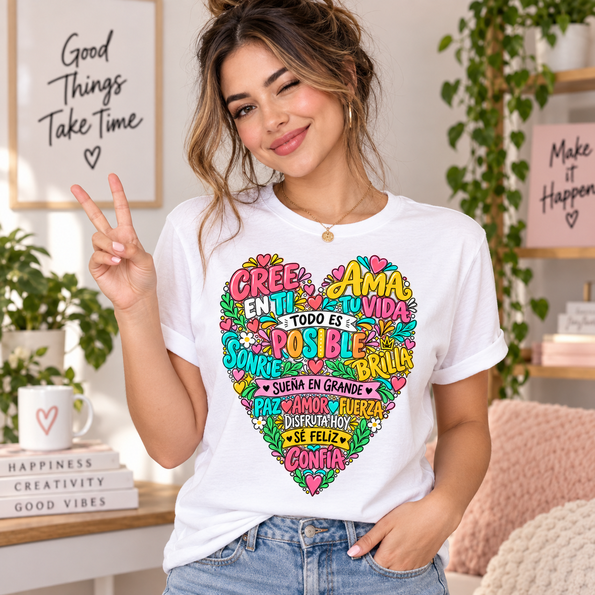 Printed DTF Sheets by Yards - Positive Vibes & Coffee Lovers DTF Transfers