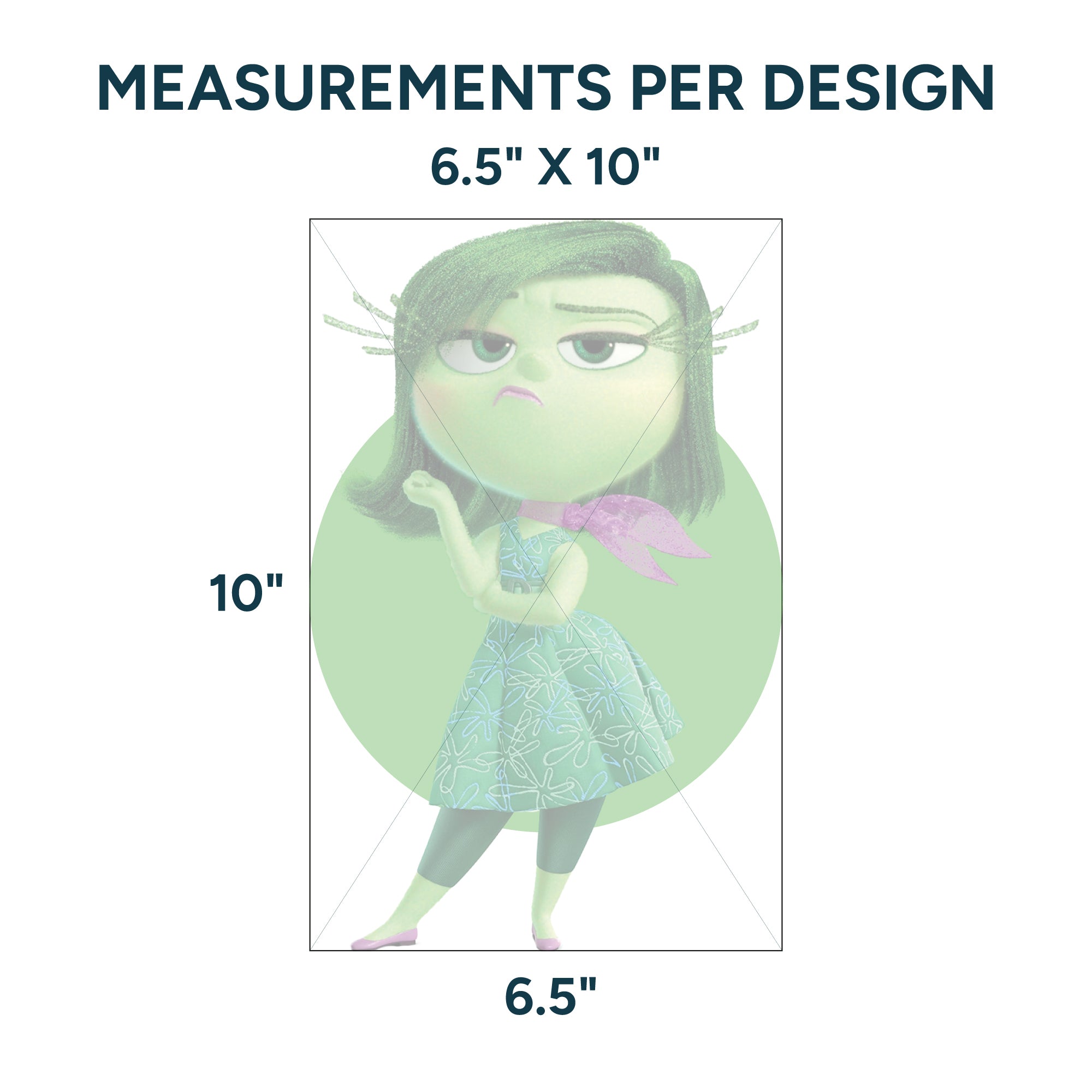 Sublimation Sheets Printed By Yards - Disgust Inside Out