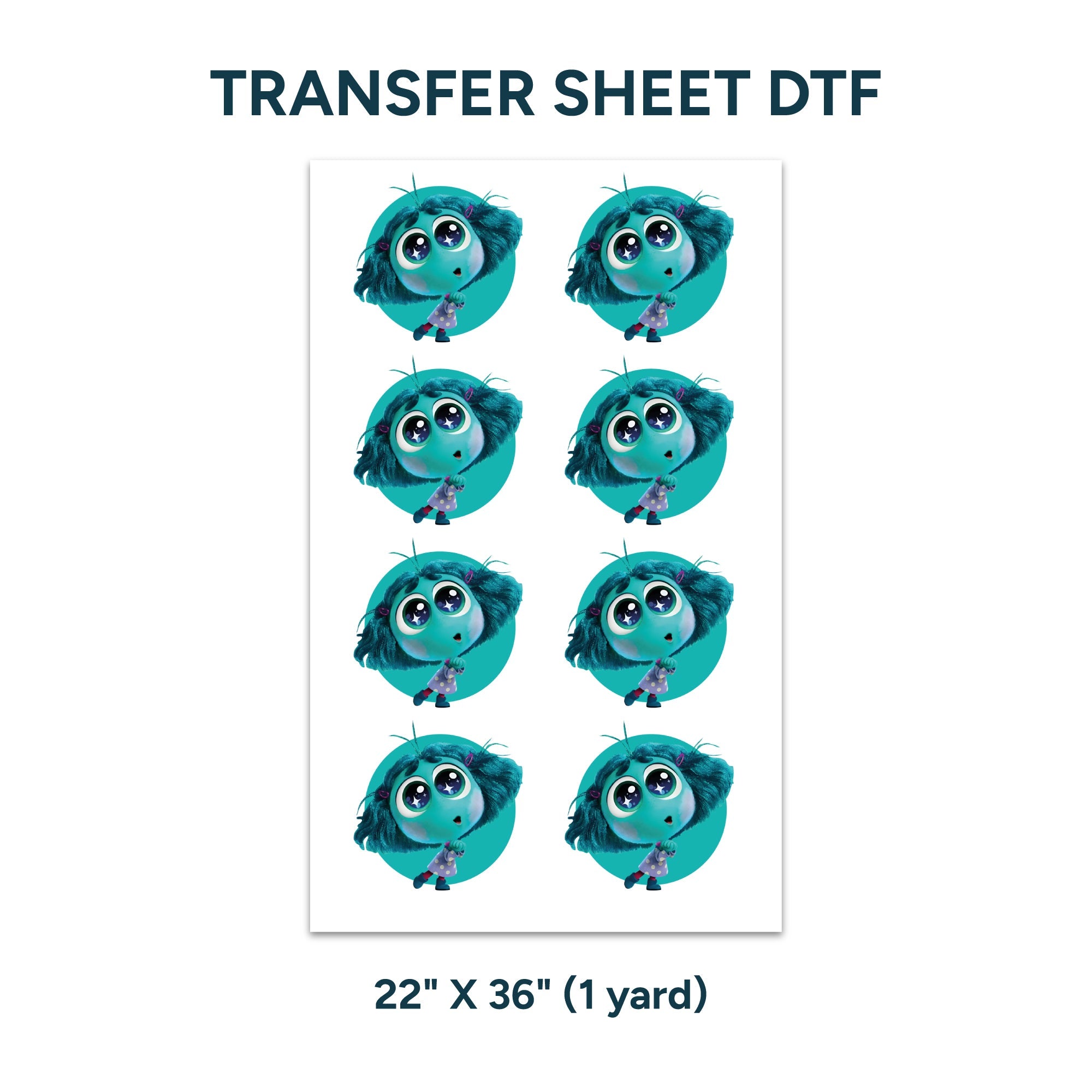 Printed DTF Sheets by Yards - Envy Inside Out
