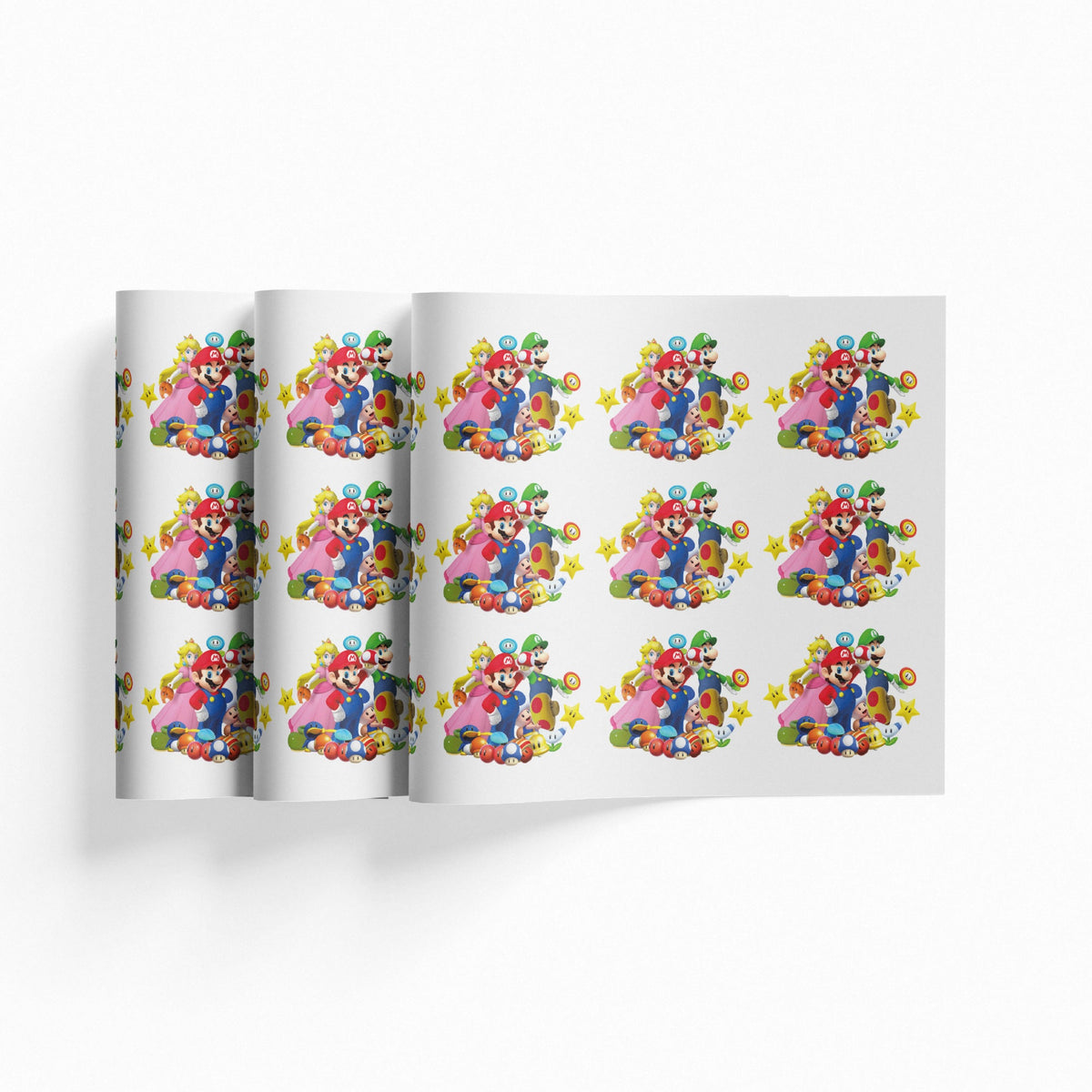 Printed DTF Sheets by Yards - Mario Bross