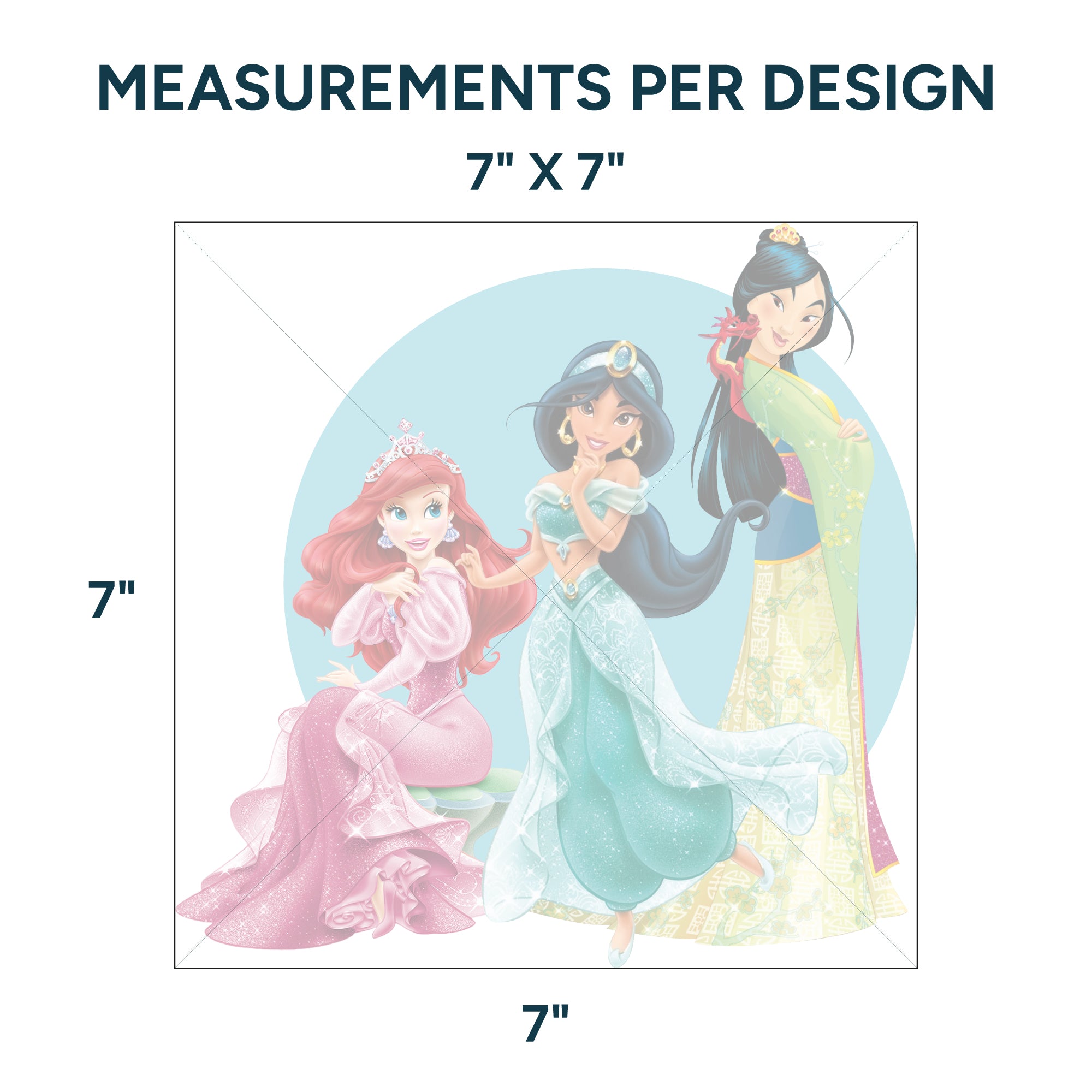 Sublimation Sheets Printed By Yards - Princess 2