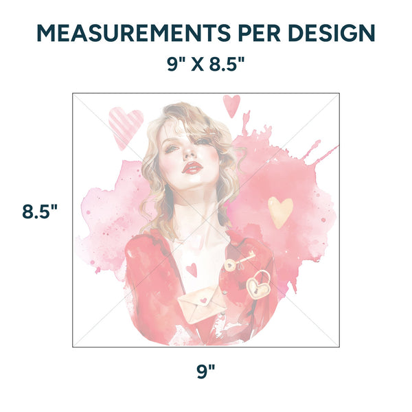 Sublimation Sheets Printed By Yards - Taylor Swift 1