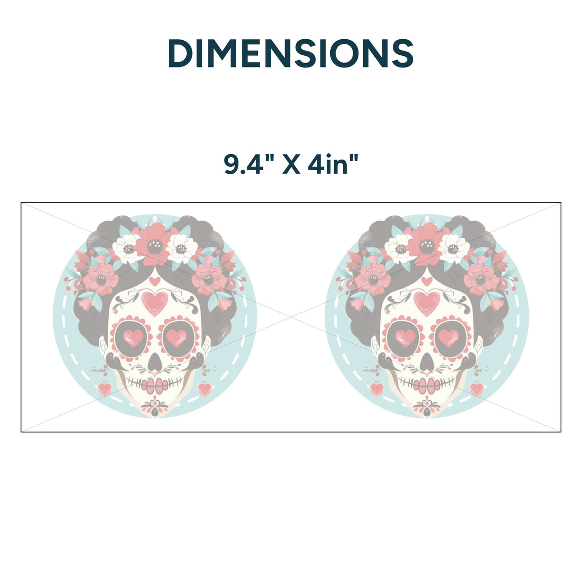 UV DTF WRAP LIBBEY CUP - Día de muertos diseño 2