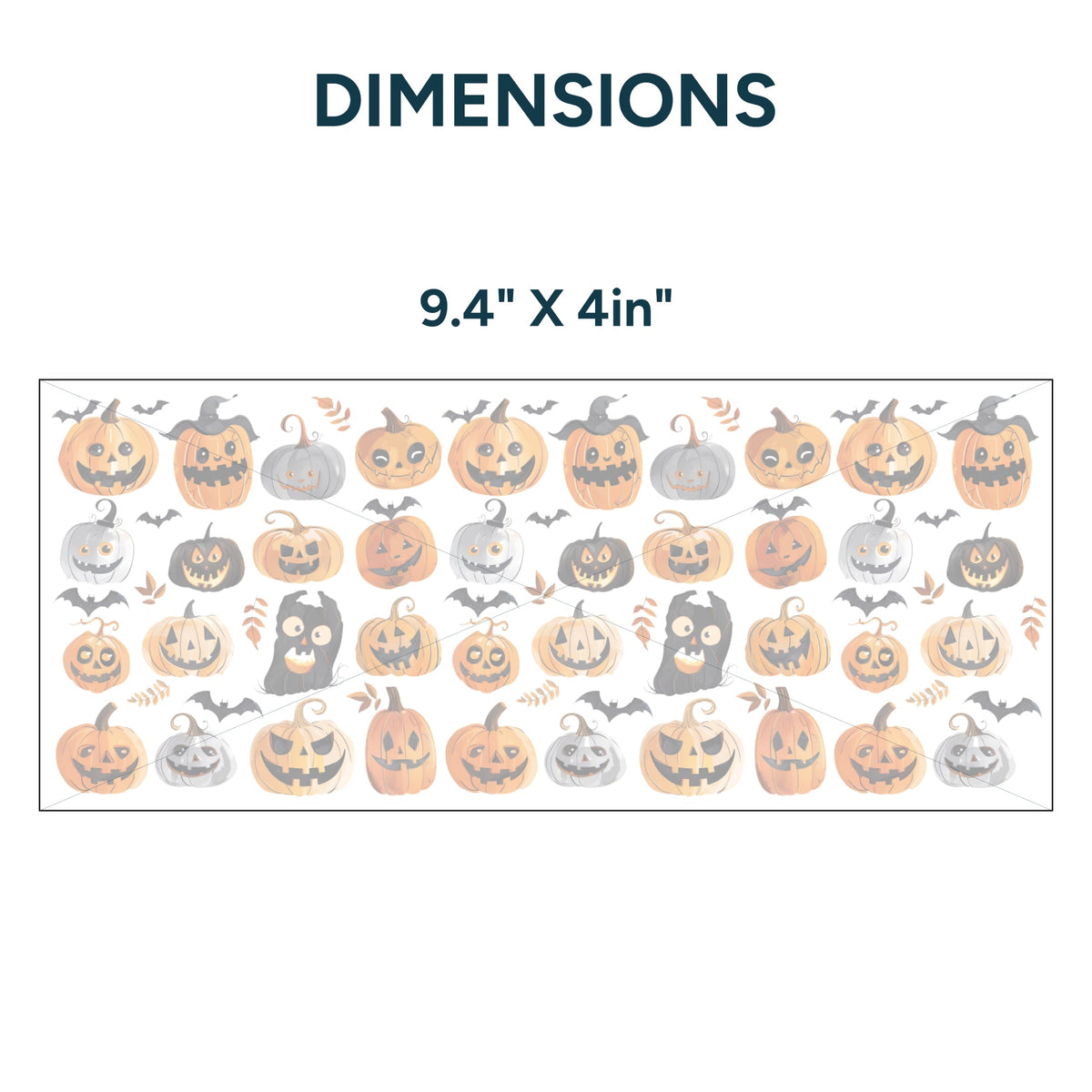 UV DTF WRAP LIBBEY CUP - Halloween diseño 3