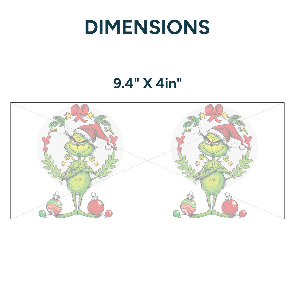 UV DTF WRAP LIBBEY CUP - Christmas design 1
