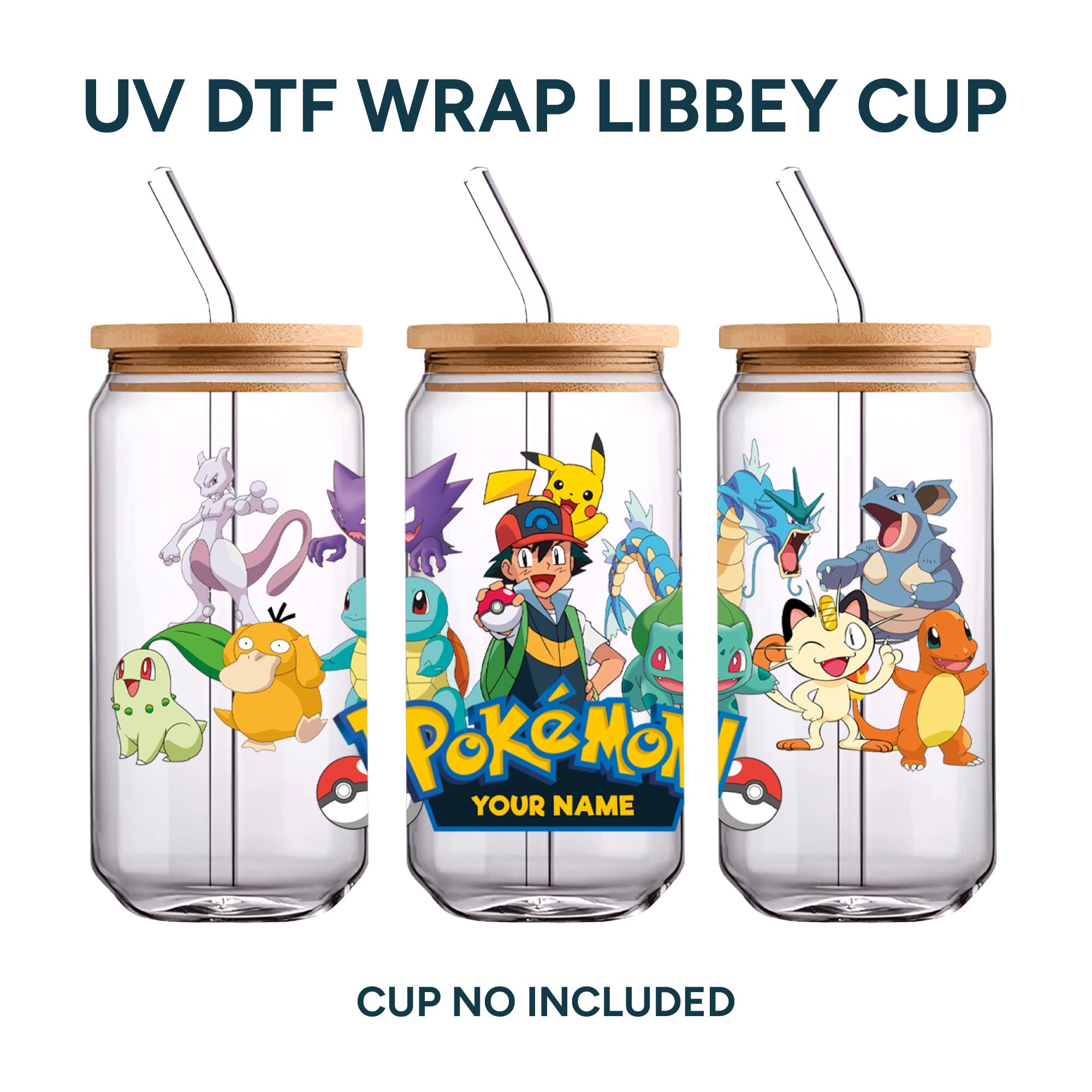 UV DTF WRAP LIBBEY CUP - Pokemon