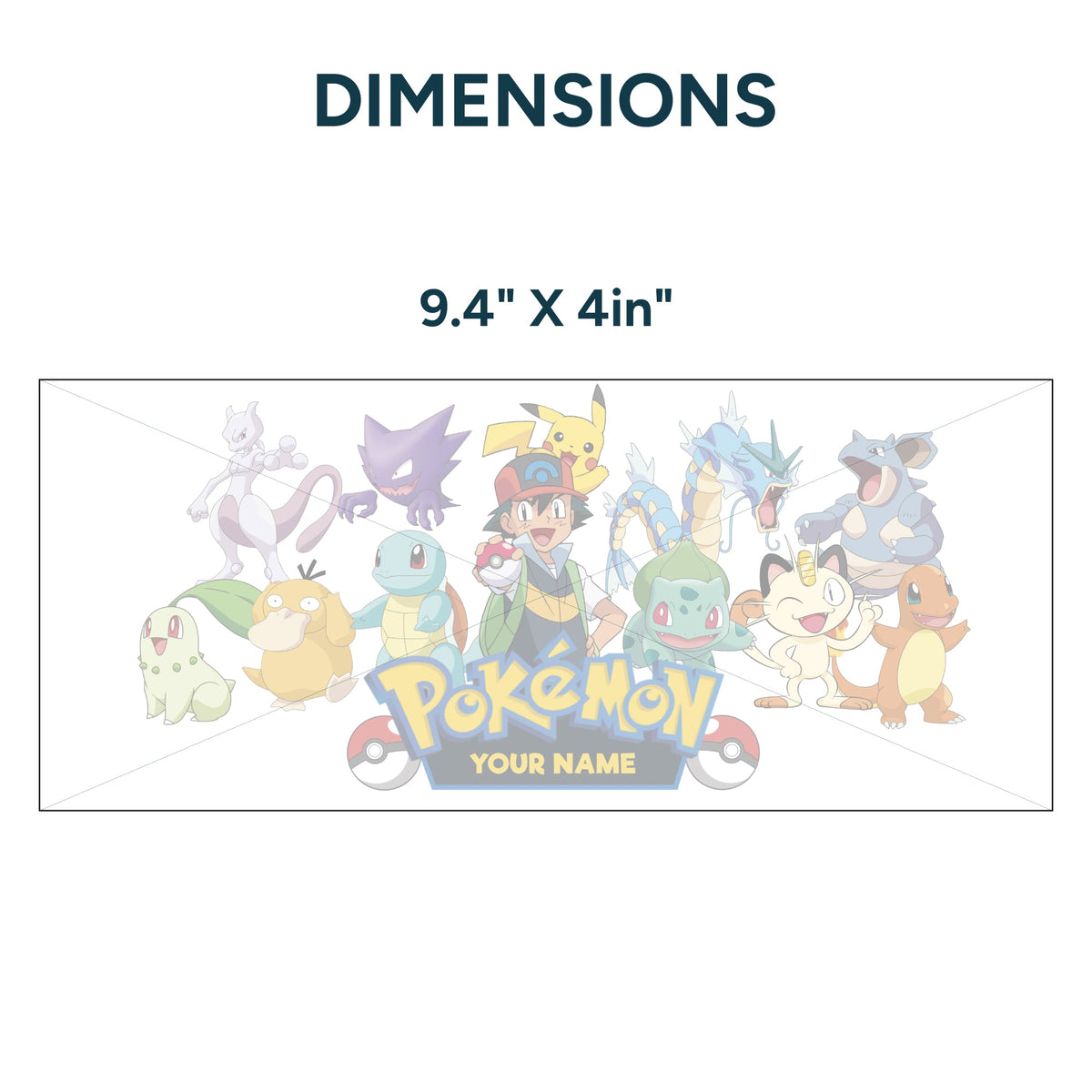 UV DTF WRAP LIBBEY CUP - Pokemon