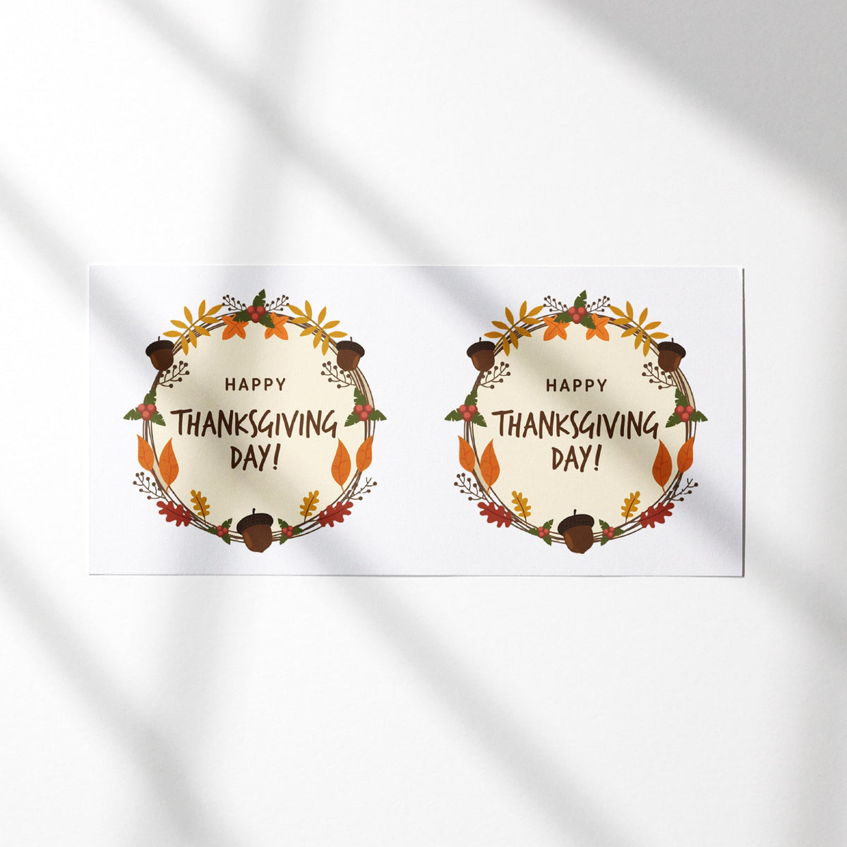 UV DTF WRAP LIBBEY CUP - Thanksgiving design 2