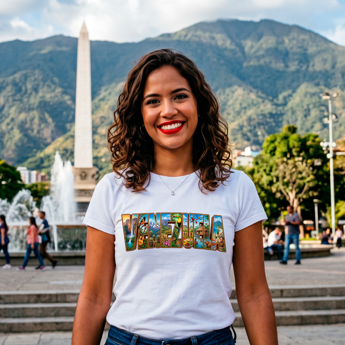 Printed DTF Sheets by Yards - Patriotic & Cultural Designs, Venezuelan Flag Shirt Transfers