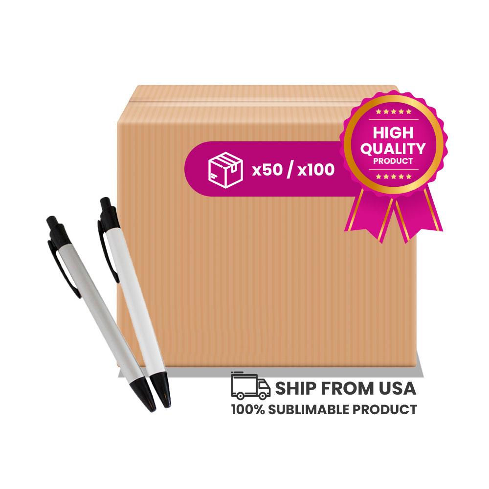 Aluminum sublimable Pen. Model 2  (Box of 36 and 48 Units.)