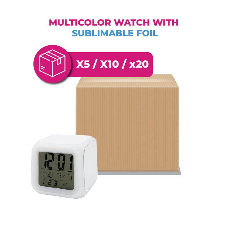 Garage Sale Multicolor watch with sublimable foil (Box of 6,12,36)