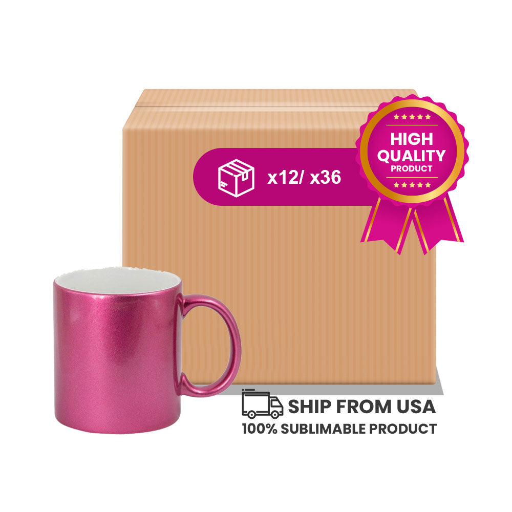 Pearl Pink Mug 11oz . (Box of 6, 12 and 36 Units.)