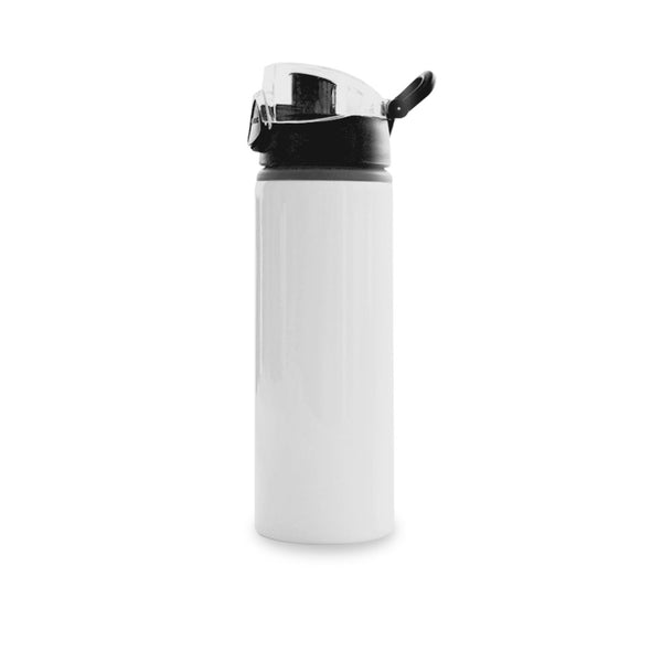 Garage Sale White sports bottle with black cap for sublimation 14 oz (box of  6, 12 and 36 units)