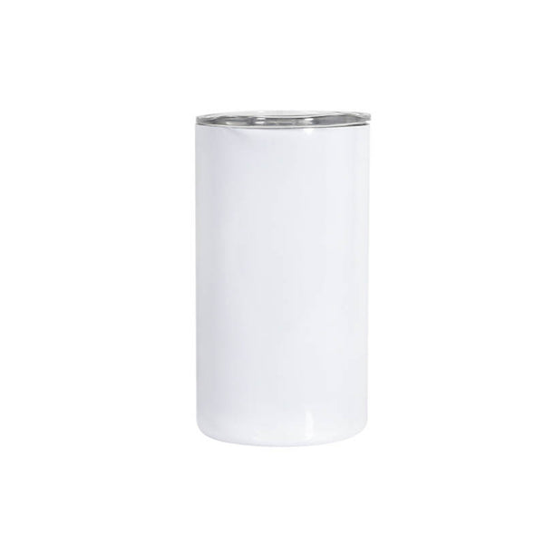 Small White Skinny Steel Tumbler