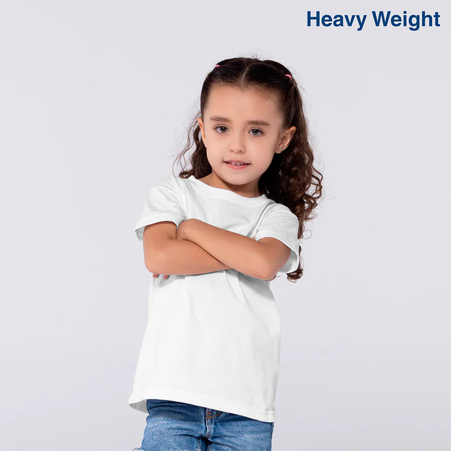 Toddler’s Unisex Heavy Weight Crew Neck Short Sleeve T-Shirt