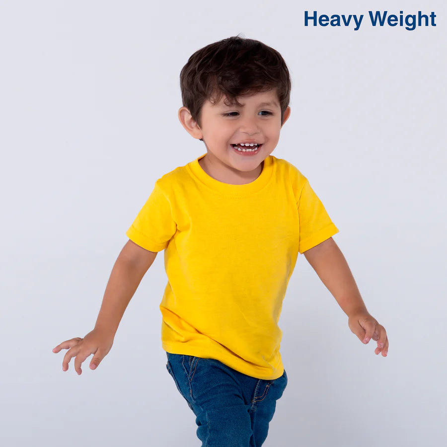 Toddler’s Unisex Heavy Weight Crew Neck Short Sleeve T-Shirt