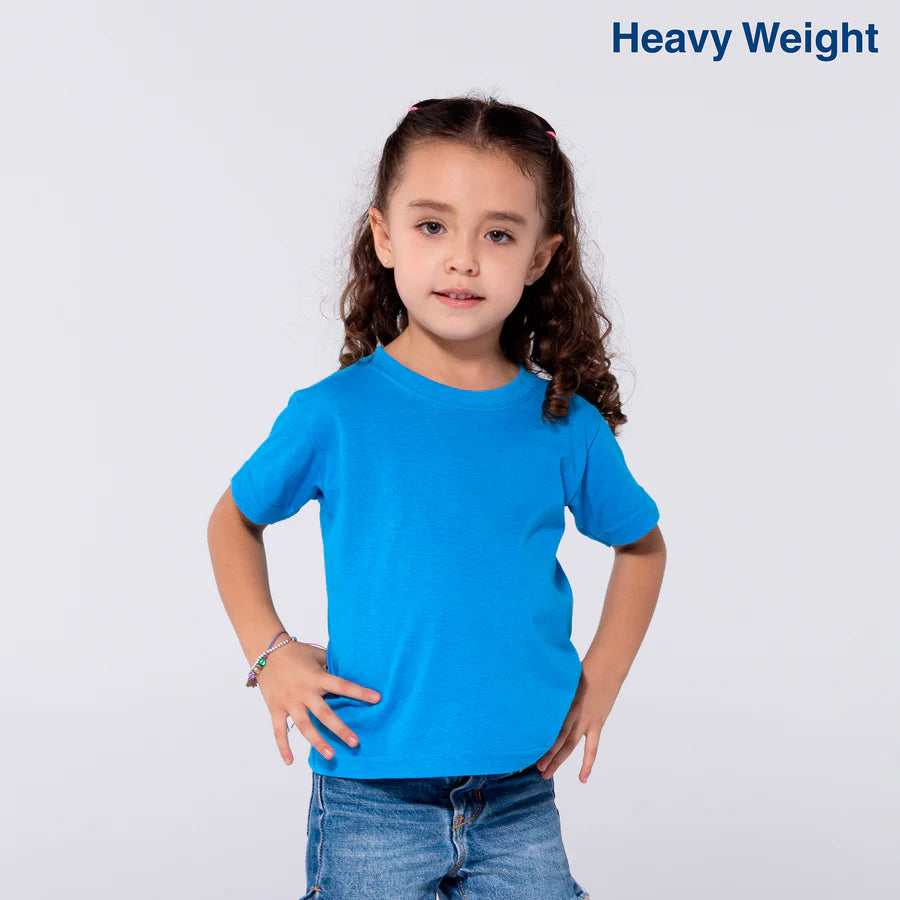 Toddler’s Unisex Heavy Weight Crew Neck Short Sleeve T-Shirt